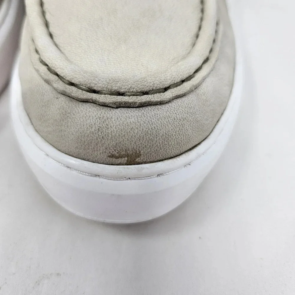 Steve Madden Men's Chukka Sneakers Sz 12 Taupe Leather Lace Up Casual Comfort